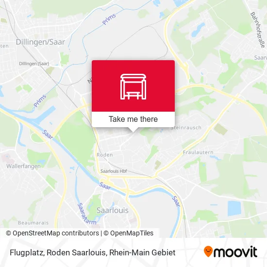 Карта Flugplatz, Roden Saarlouis