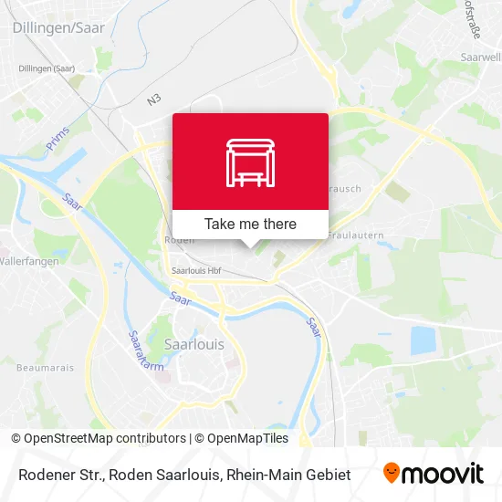Карта Rodener Str., Roden Saarlouis