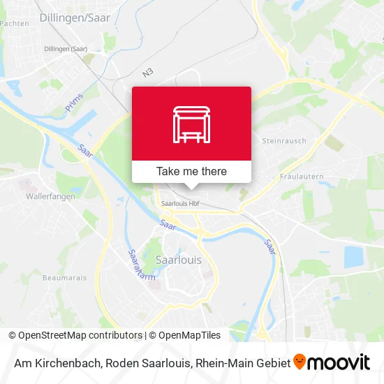 Карта Am Kirchenbach, Roden Saarlouis
