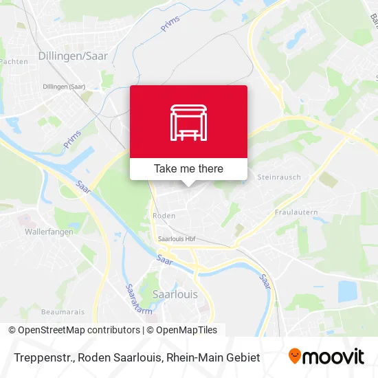 Карта Treppenstr., Roden Saarlouis