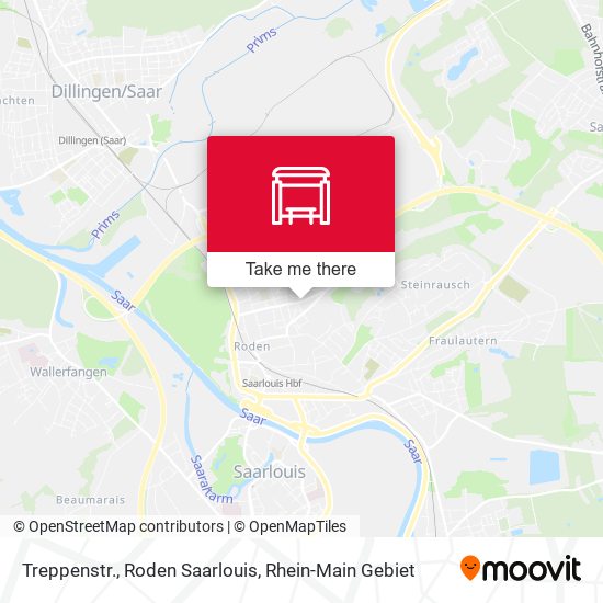 Карта Treppenstr., Roden Saarlouis