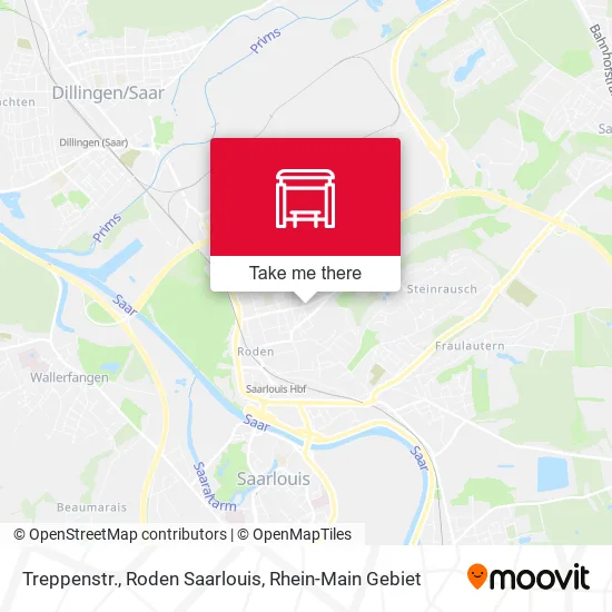 Карта Treppenstr., Roden Saarlouis