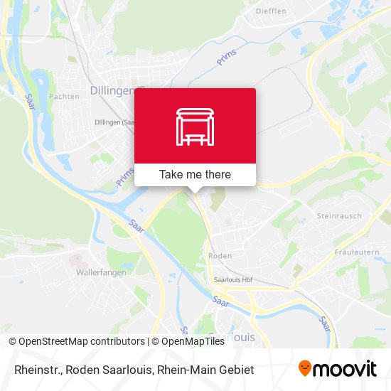 Rheinstr., Roden Saarlouis map