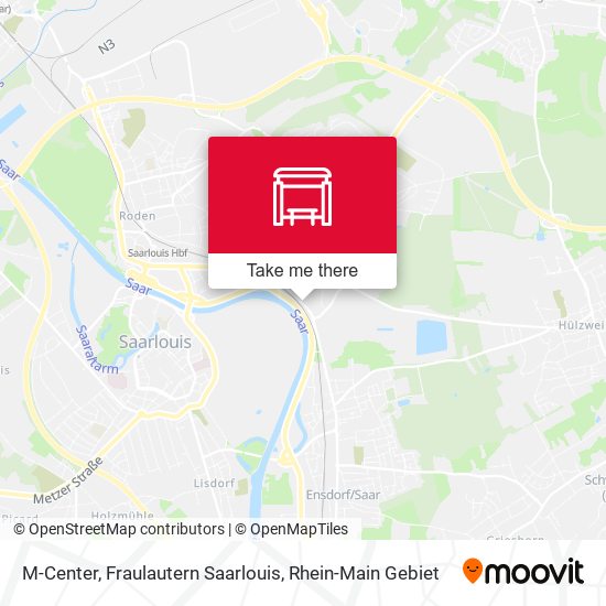 M-Center, Fraulautern Saarlouis map