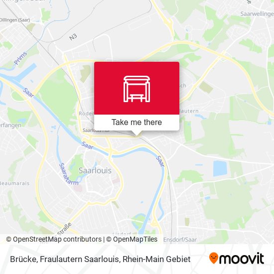 Brücke, Fraulautern Saarlouis map