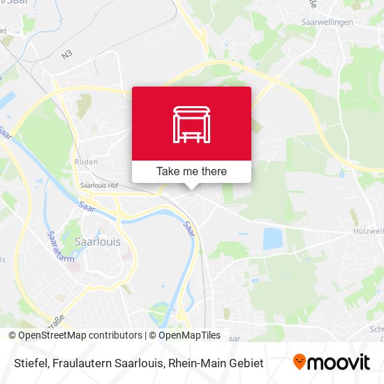 Stiefel, Fraulautern Saarlouis map