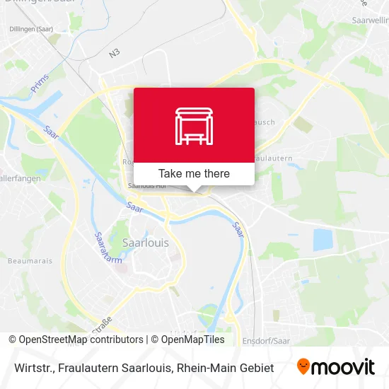 Карта Wirtstr., Fraulautern Saarlouis