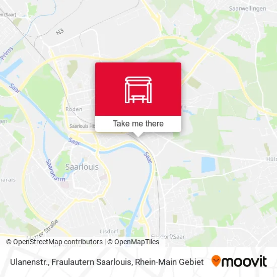 Карта Ulanenstr., Fraulautern Saarlouis