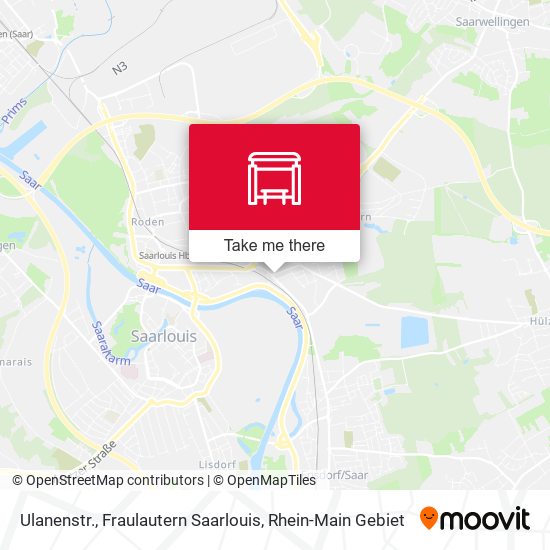 Карта Ulanenstr., Fraulautern Saarlouis