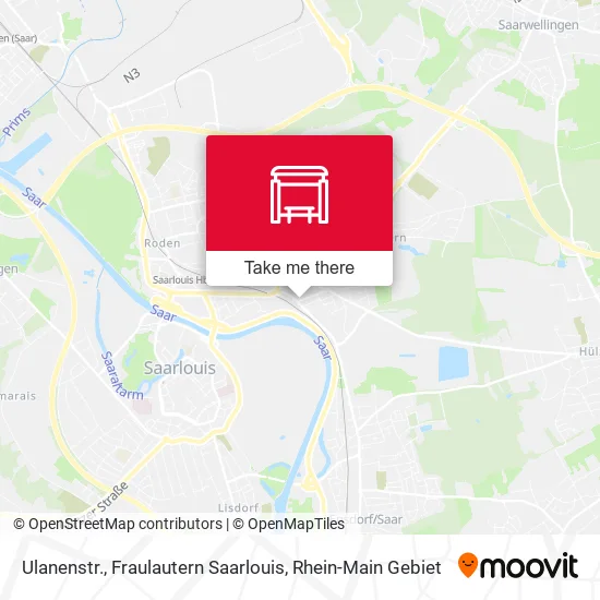 Карта Ulanenstr., Fraulautern Saarlouis