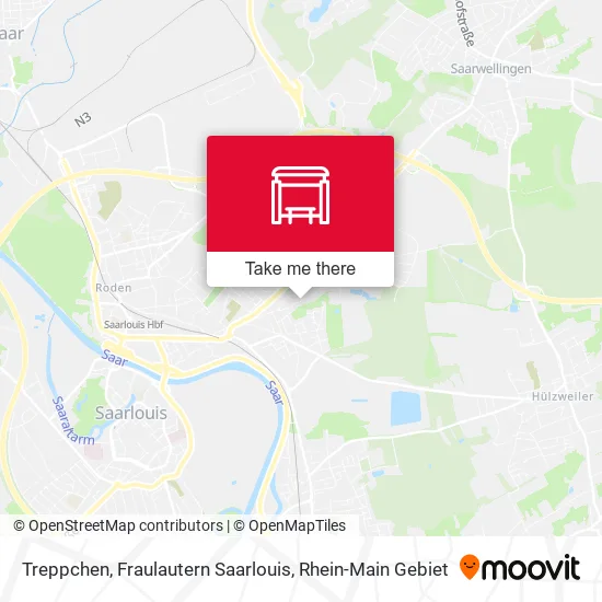 Карта Treppchen, Fraulautern Saarlouis