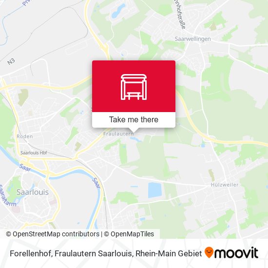 Карта Forellenhof, Fraulautern Saarlouis