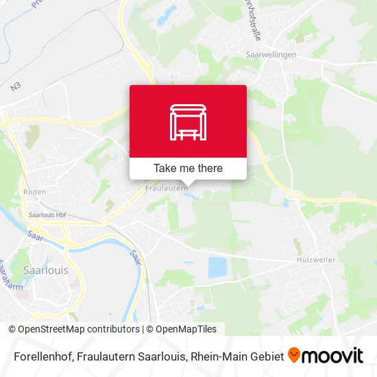 Карта Forellenhof, Fraulautern Saarlouis