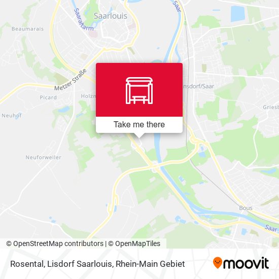 Rosental, Lisdorf Saarlouis map