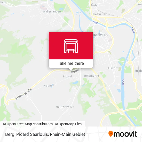 Карта Berg, Picard Saarlouis