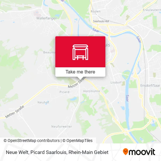 Карта Neue Welt, Picard Saarlouis
