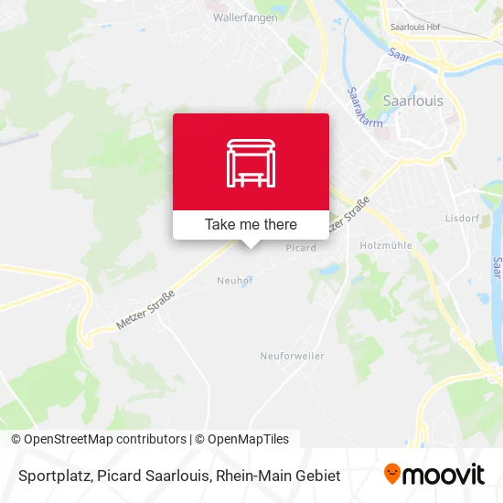 Карта Sportplatz, Picard Saarlouis