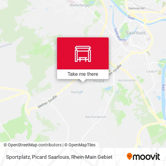 Карта Sportplatz, Picard Saarlouis