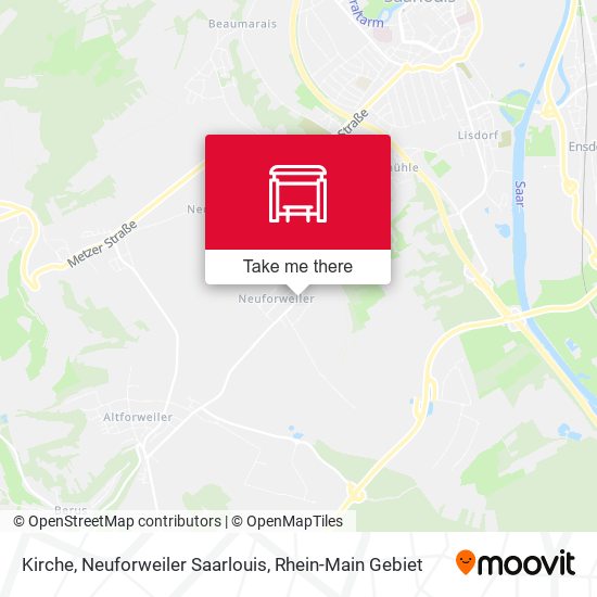 Kirche, Neuforweiler Saarlouis map