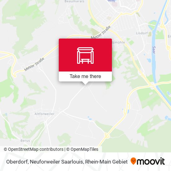 Oberdorf, Neuforweiler Saarlouis map