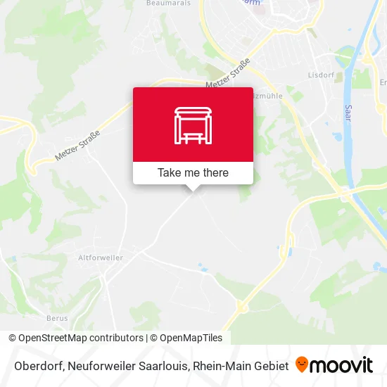 Карта Oberdorf, Neuforweiler Saarlouis