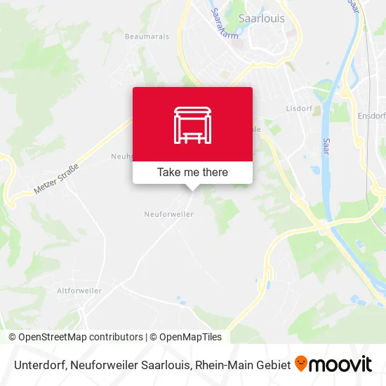 Карта Unterdorf, Neuforweiler Saarlouis