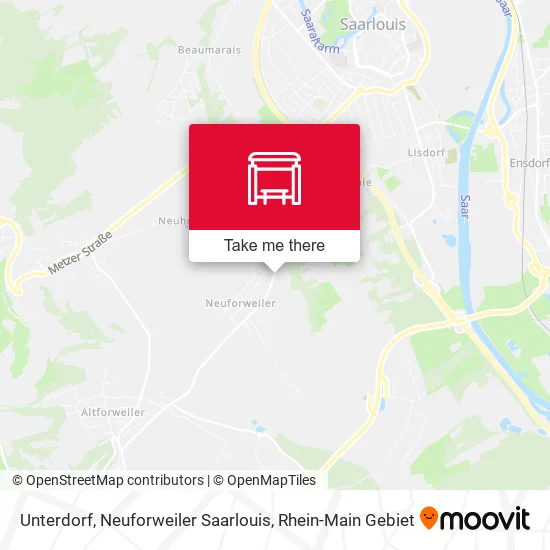 Карта Unterdorf, Neuforweiler Saarlouis