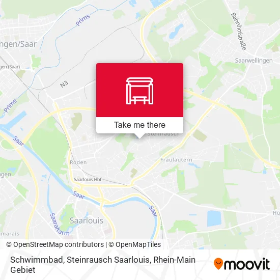 Карта Schwimmbad, Steinrausch Saarlouis