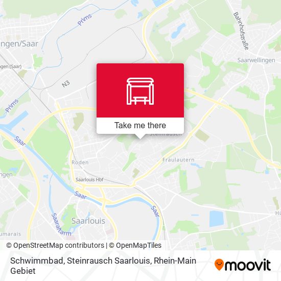 Schwimmbad, Steinrausch Saarlouis map