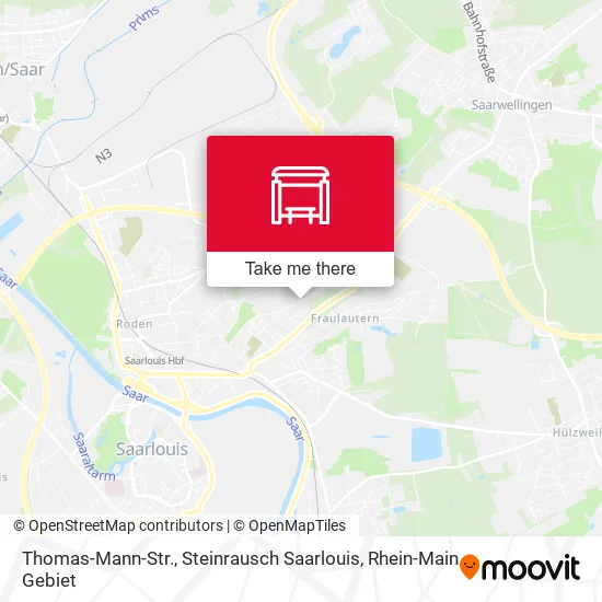 Карта Thomas-Mann-Str., Steinrausch Saarlouis