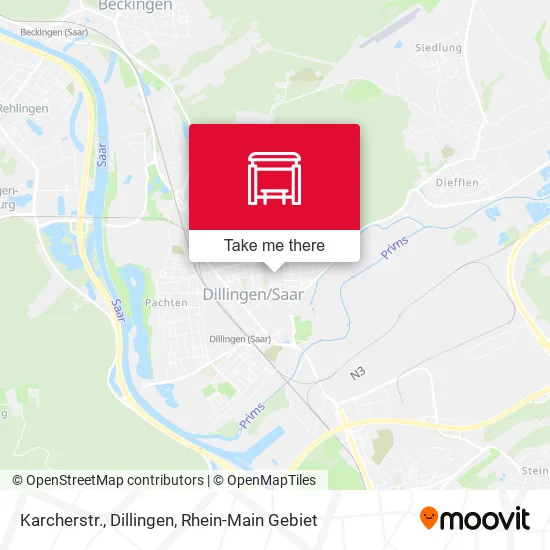 Карта Karcherstr., Dillingen