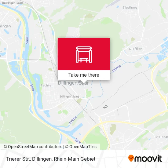 Карта Trierer Str., Dillingen