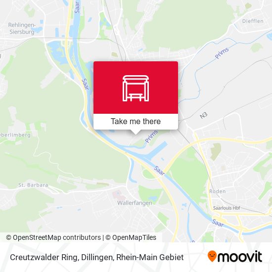 Creutzwalder Ring, Dillingen map
