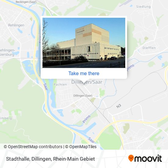 Stadthalle, Dillingen map