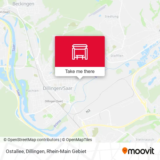 Карта Ostallee, Dillingen