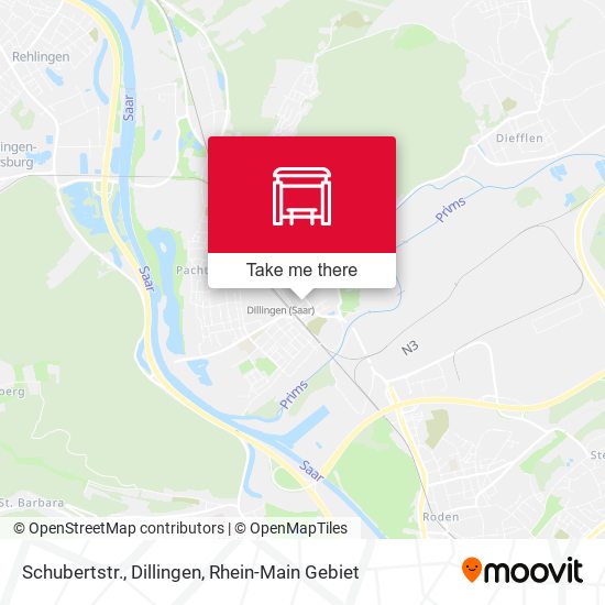 Карта Schubertstr., Dillingen