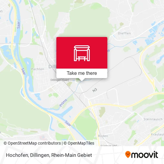Карта Hochofen, Dillingen