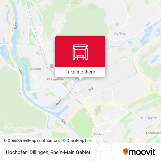 Карта Hochofen, Dillingen