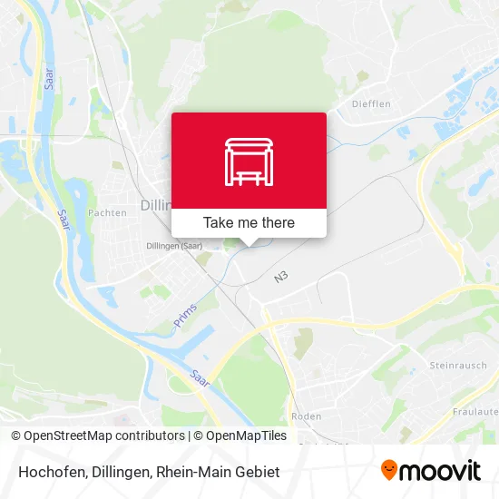 Карта Hochofen, Dillingen