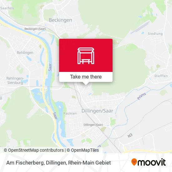 Карта Am Fischerberg, Dillingen