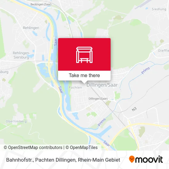Карта Bahnhofstr., Pachten Dillingen