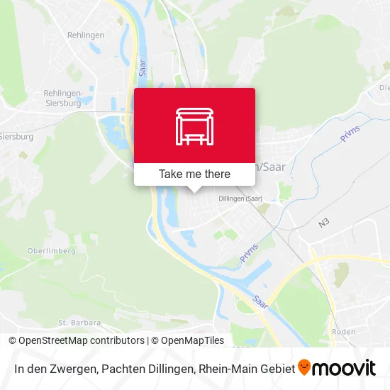 Карта In den Zwergen, Pachten Dillingen