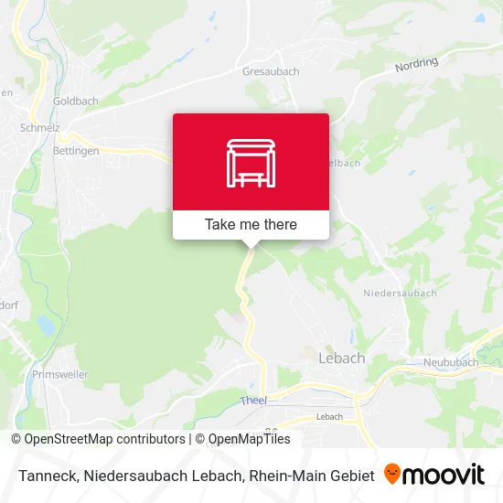 Карта Tanneck, Niedersaubach Lebach