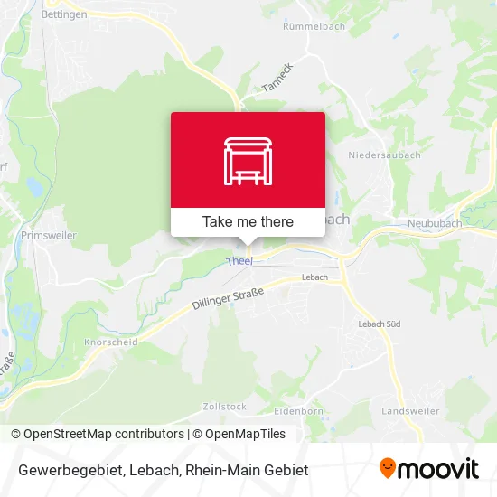 Карта Gewerbegebiet, Lebach