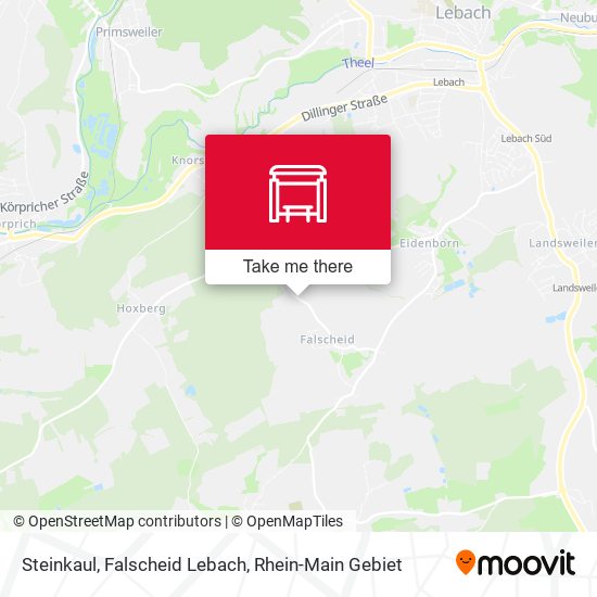 Steinkaul, Falscheid Lebach map