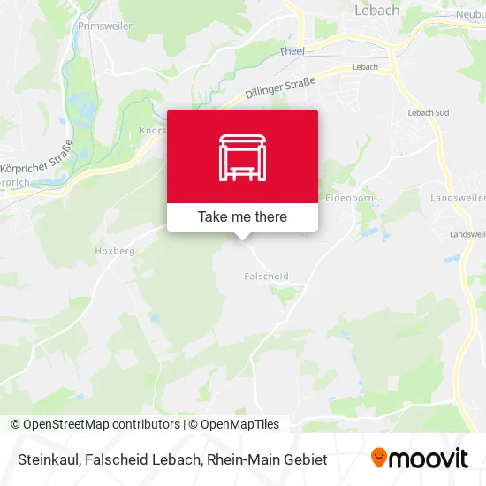 Карта Steinkaul, Falscheid Lebach