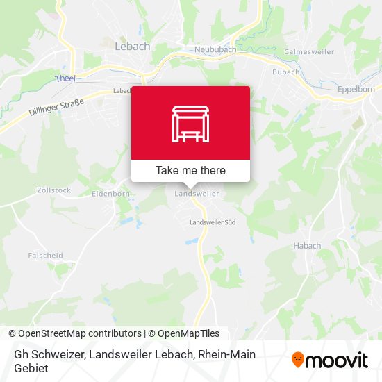 Карта Gh Schweizer, Landsweiler Lebach