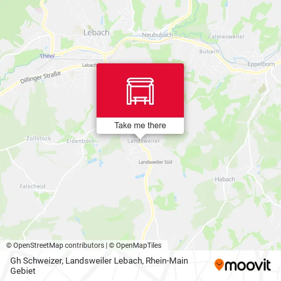 Карта Gh Schweizer, Landsweiler Lebach