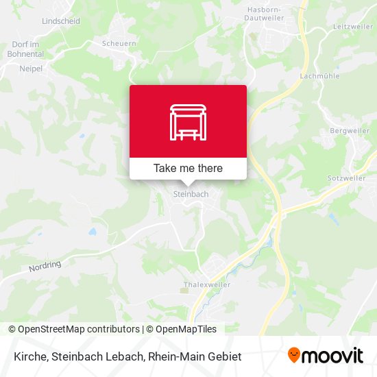 Kirche, Steinbach Lebach map