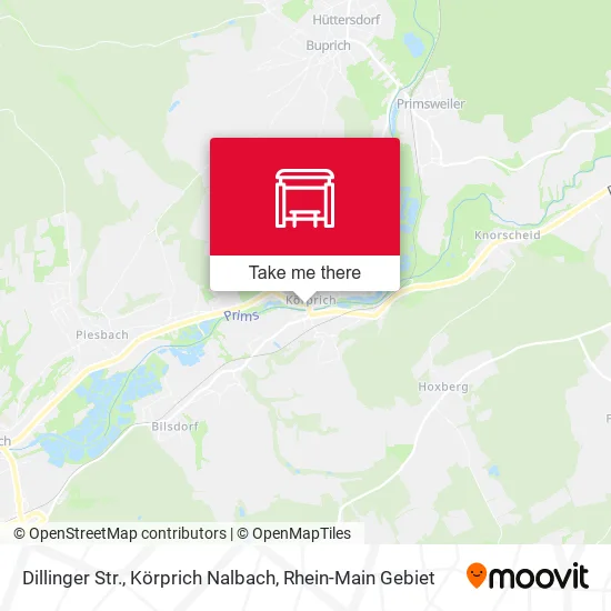 Карта Dillinger Str., Körprich Nalbach